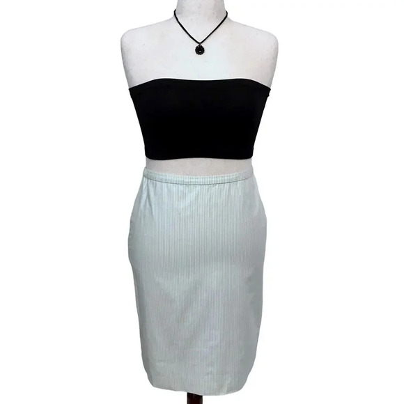 Brooks Brothers 346 Striped Straight Skirt Women 8 - Picture 1 of 12